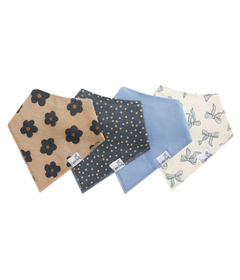 Copper Pearl Bandana Bib Set Gemma in Tan