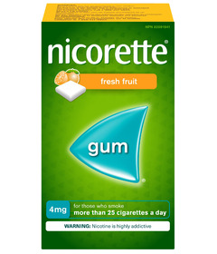 Nicorette Gum Fresh Fruit 4mg