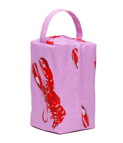 image of BAGGU Dopp Kit Pink Lobster with sku:320373