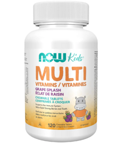 NOW Kids Multivitiamin Chews Grape Splash
