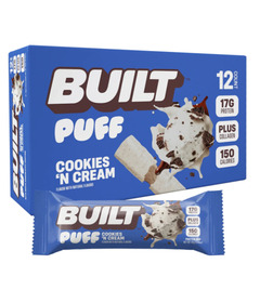 Built Bar Puffs Protein Bar Cookies & Cream