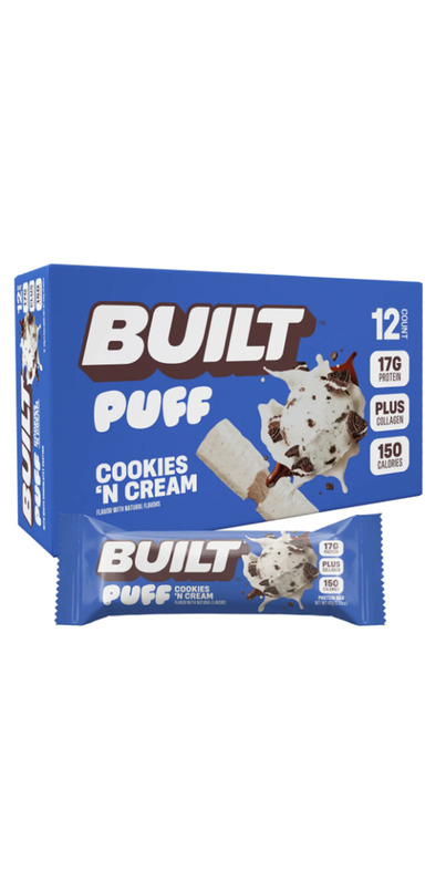 Buy Built Bar Puffs Protein Bar Cookies & Cream at Well.ca | Free ...