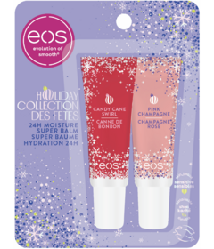eos Super Balms Pink Champagne & Candy Cane Swirl