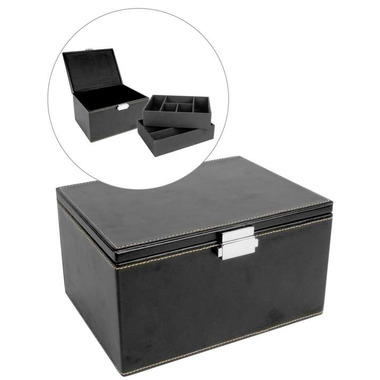 tall black jewelry box