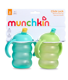 Munchkin Click Lock Bite Proof Sippy Cup Blue & Green