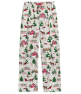 Hatley Little Blue House Country Christmas Women's Jersey Pajama Pants