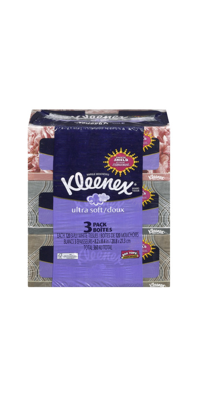 Kleenex Ultra Soft 3-Ply Facial Tissues, Cube Boxes (72 tissues