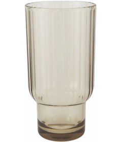 Now Designs By Danica Acrylic Fluted Highball Glass Olive Green
