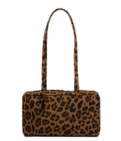 BAGGU Nylon Bowler Bag Leopard