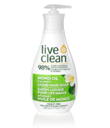 Live Clean Savon liquide pour les mains hydratant à l'huile de monoï