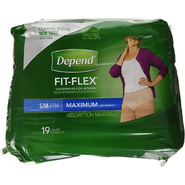 Depend® FIT-FLEX® Women's Large Blush Incontinence Underwear, 42