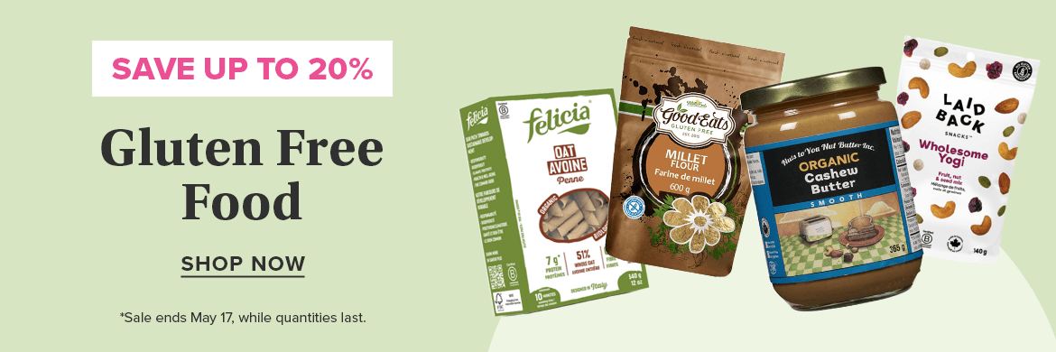 Save up to 20% on Gluten Free Food