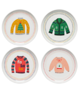 Now Designs Jubilee Appetizer Plates Ugly Christmas Sweater 
