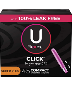 U by Kotex Click Compact Tampons Super Plus Unscented