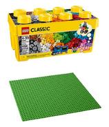 LEGO Classic Medium Brick Box & Baseplate Bundle