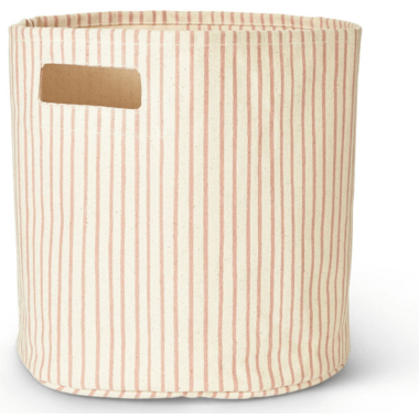 Petit Pehr Stripes Away Bin Petal Petit Pehr Stripes Away Bin Petal