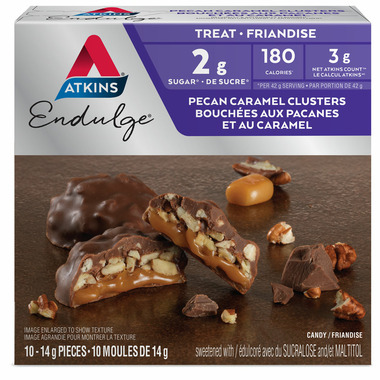 Atkins Endulge Treats Pecan Caramel Clusters 10-Pack Atkins Endulge Treats Pecan Caramel Clusters 10-Pack
