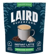 Laird Superfood Reduced Sugar Instant Latte with Adaptogens (Latte instantané à teneur réduite en sucre avec adaptogènes)