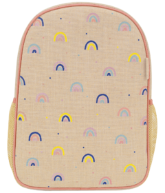 SoYoung Raw Linen Backpack Neo Rainbows