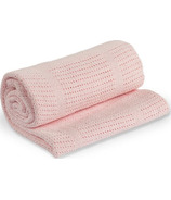 Lulujo Cellular Baby Blanket Pink