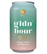 Gldn Hour Collagen Infused Sparkling Water Grapefruit Cucumber