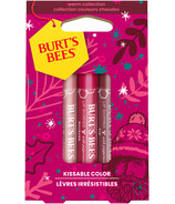 Burt's Bees Coffret cadeau des fêtes Kissable Colour Collection chaude