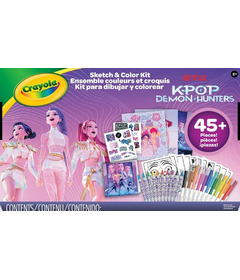 Crayola K-Pop Demon Hunters Sketch & Colour Art Kit
