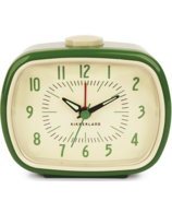 Kikkerland Retro Alarm Clock Green