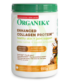 image of Organika Enhanced Collagen Protein Chocolate Pumpkin Spice with sku:339879