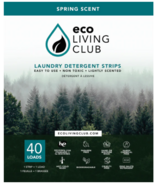 Eco Living Club Détergent pour la lessive en bandes Parfum de printemps