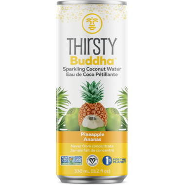 Thirsty Buddha Sparkling Coconut Water with Pineapple Thirsty Buddha Sparkling Coconut Water with Pineapple