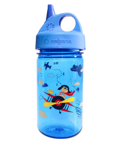 Bouteille d'eau Grip-n-Gulp de Nalgene Kids Biplane bleu