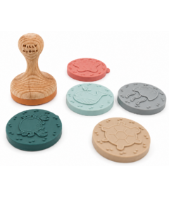 Milly Stone Silicone Sea Friends Stamp Set Multi Pastel