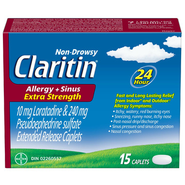 Claritin Extra Strength Non-Drowsy Allergy & Sinus Claritin Extra Strength Non-Drowsy Allergy & Sinus