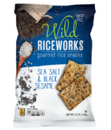 Riceworks Rice Crisps Wild Sea Salt and Black Sesame