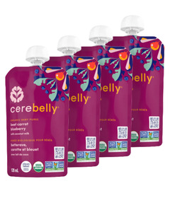 Cerebelly Organic Beet Carrot Blueberry with Coconut Milk Bundle