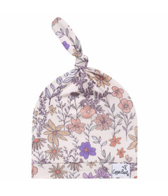 Copper Pearl Top Knot Hat Flora