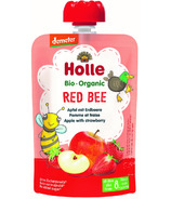 Holle Organic Pouch Pomme rouge abeille avec fraise