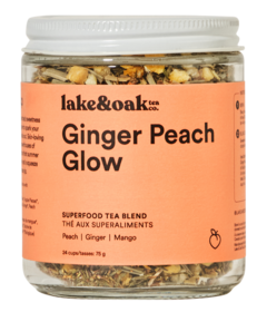 Lake & Oak Tea Co. Superfood Tea Blend Ginger Peach Glow