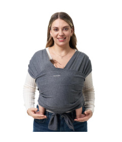 Momcozy Hands Free Baby Wrap Carrier Deep Grey