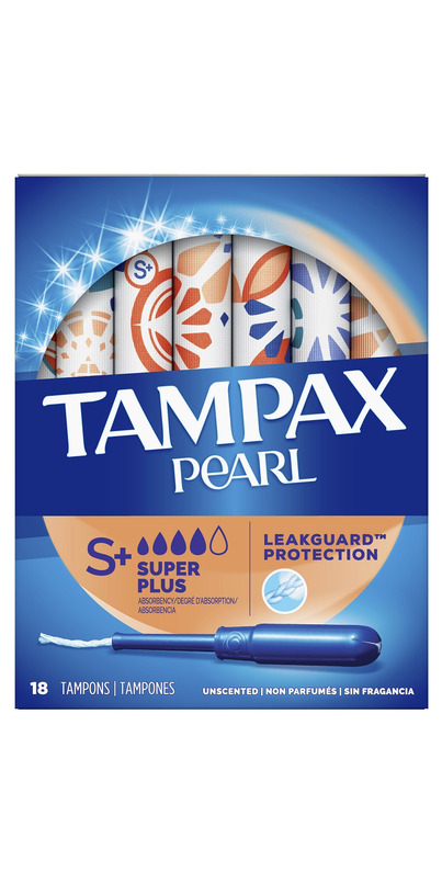 Tampax Pearl Plastic Tampons, Light Absorbency, Unscented, 36 Count (Pack  of 2),Packaging May Vary : : Health & Personal Care