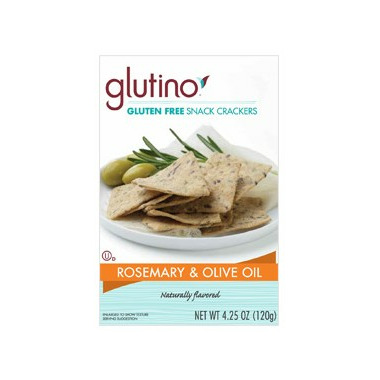 Glutino Gluten Free Rosemary & Olive Oil Snack Crackers Glutino Gluten Free Rosemary & Olive Oil Snack Crackers