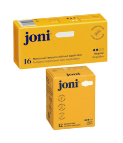 joni Organic Day Pads & Regular Tampons Bundle