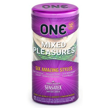 ONE Mixed Pleasures 12-pack Condoms ONE Mixed Pleasures 12-pack Condoms