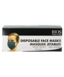 Bios Professional Disposable Procedural Face Masks in Black