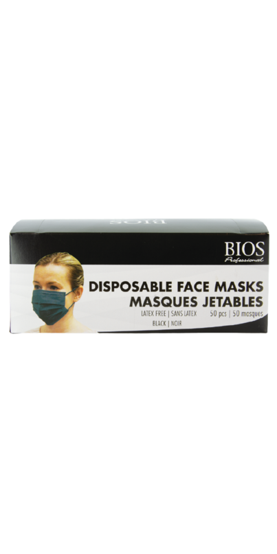 Buy Bios Professional Disposable Procedural Face Masks in Black at Well ...