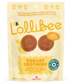 Lollibee Throat Soothing Lozenge On A Stick Lucky Lemonaid