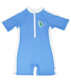 ZOOCCHINI Short Sleeve Solid Swimsuit Dino