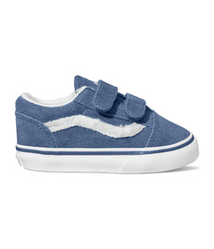 Vans Toddler Old Skool V Shoes Sherpa Pop Blue