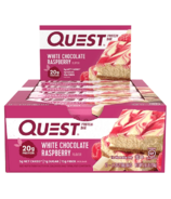 Quest Nutrition Caisse de Barres protéinées au Chocolat Blanc et à la Framboise